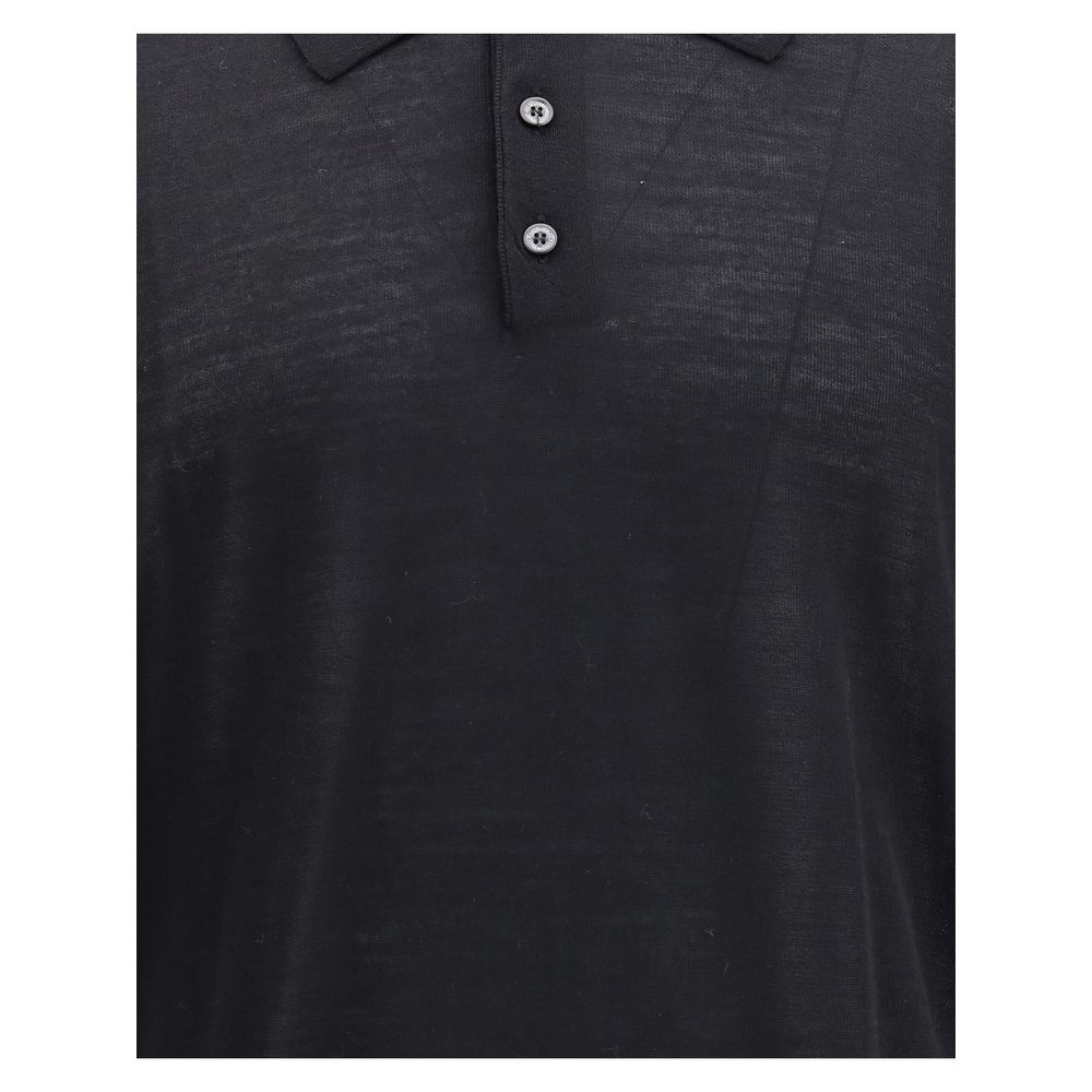 Black Fleece Wool Dress Shirt