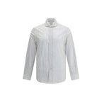 White Cotton Pattern Shirt