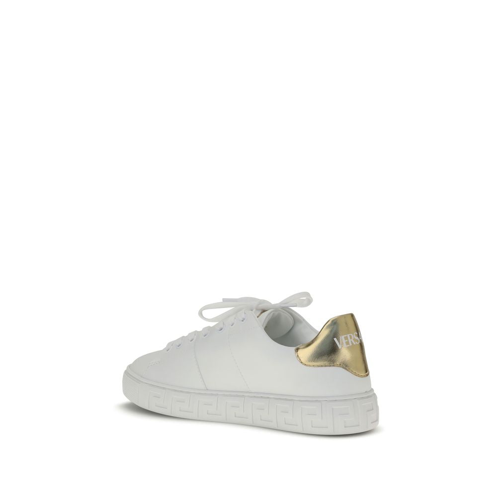 White Calf Leather Bos Taurus Low Top Sneakers