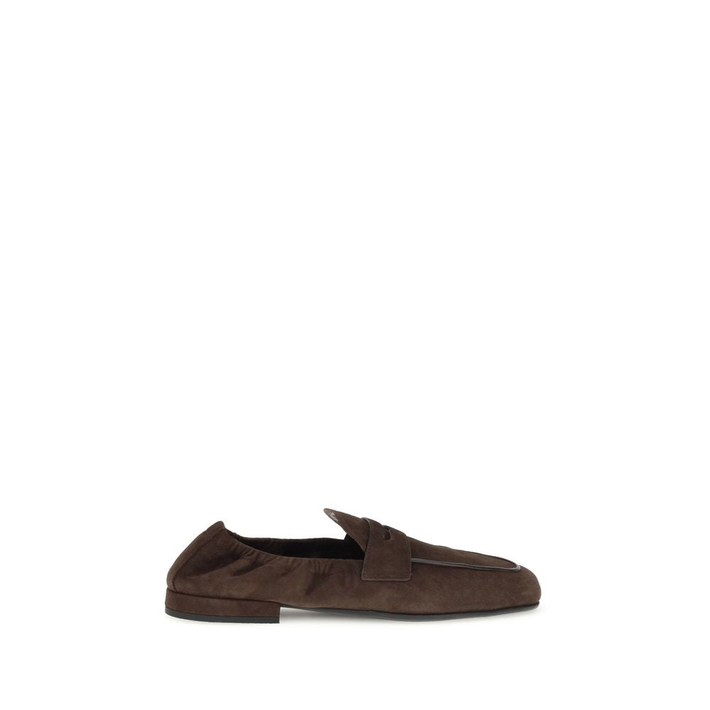 Brown Lamb Ovis Aries Aries Slip-On Loafers