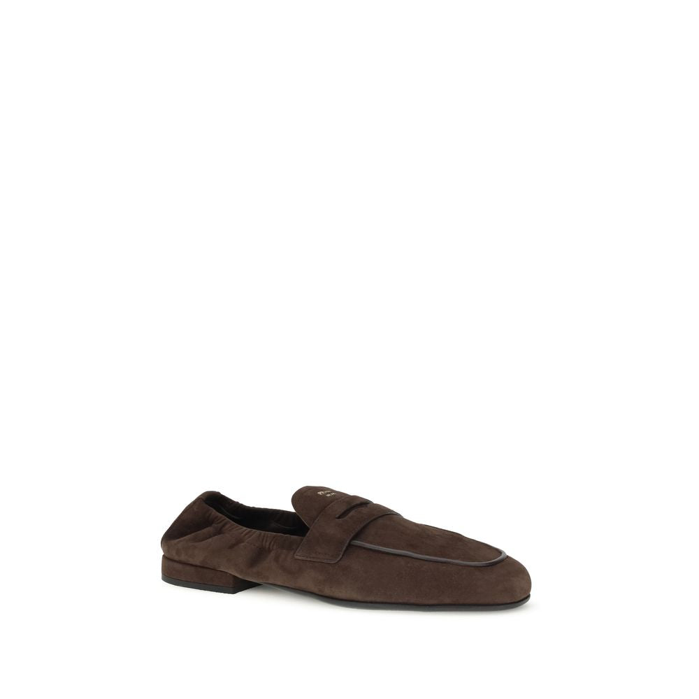 Brown Lamb Ovis Aries Aries Slip-On Loafers