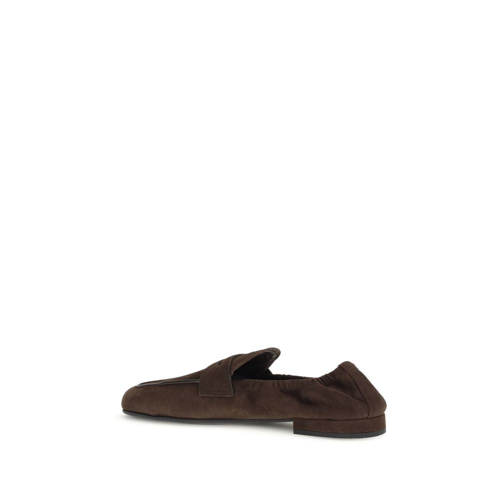 Brown Lamb Ovis Aries Aries Slip-On Loafers