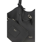 Black Calf Leather Bos Taurus Handbag