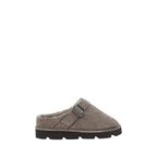 Gray Calf Leather Bos Taurus Clogs