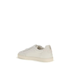 White Rubber Low Top Sneakers
