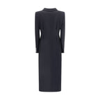 Black Fleece Wool Coat