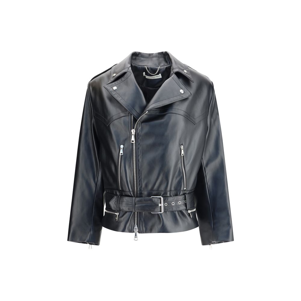 Black Leather Biker Jacket