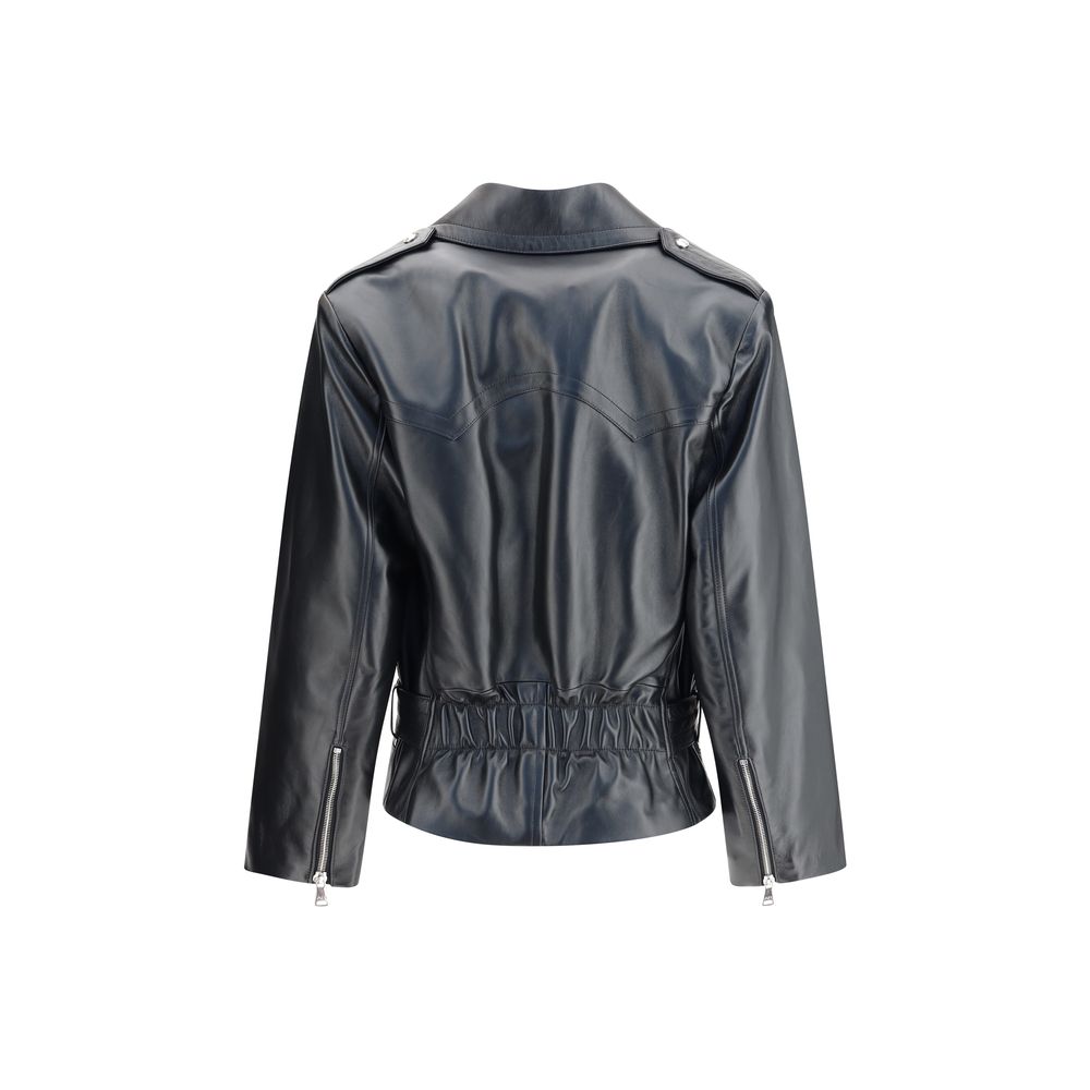 Black Leather Biker Jacket