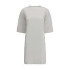 White Cotton Casual Dress