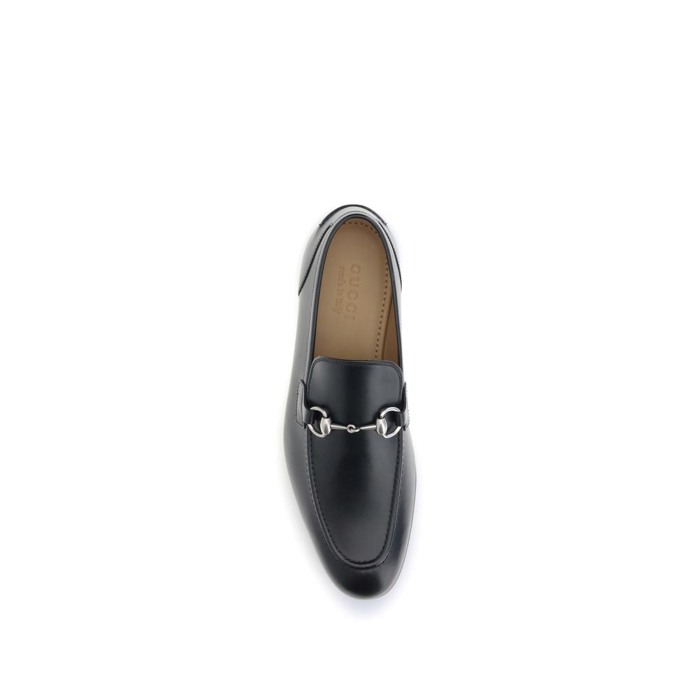 Black Calf Leather Bos Taurus Slip-On Loafers