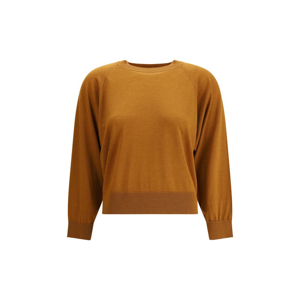 Brown Fleece Wool Sweatshirt