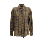 Green Cotton Pattern Shirt