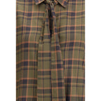 Green Cotton Pattern Shirt