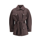 Purple Polyester Coat