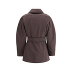 Purple Polyester Coat