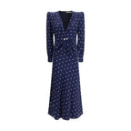 Blue Silk Cocktail Dress