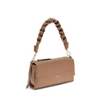 Beige Calf Leather Bos Taurus Shoulder Bag