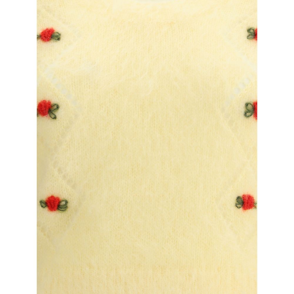 Yellow Mohair Sweatshirt