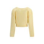 Yellow Mohair Cardigan