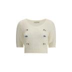 White Mohair Sweatshirt