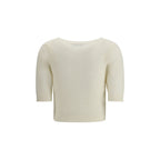 White Mohair Sweatshirt