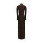 Brown Cashmere Casual Dress