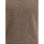 Brown Fleece Wool Turtleneck