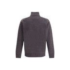 Multicolor Fleece Wool Turtleneck