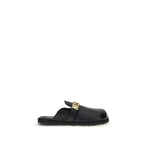 Black Calf Leather Bos Taurus Mules