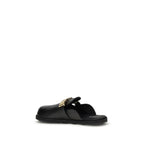 Black Calf Leather Bos Taurus Mules