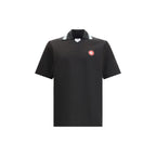 Black Viscose Polo Shirt