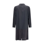Black Polyester Coat