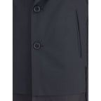 Black Polyester Coat