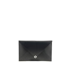 Black Leather Clutch Bag