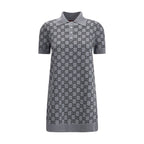 Gray Wool Casual Dress