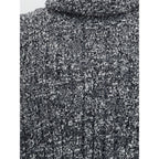 Gray Fleece Wool Turtleneck