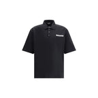Black Cotton Polo Shirt