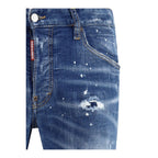Blue Cotton Slim Fit Jeans