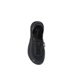 Black Rubber Athletic Sneakers