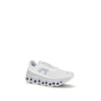 White Polyester Athletic Sneakers