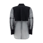 Black Cotton Pattern Shirt