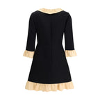 Black Fleece Wool Cocktail Dress
