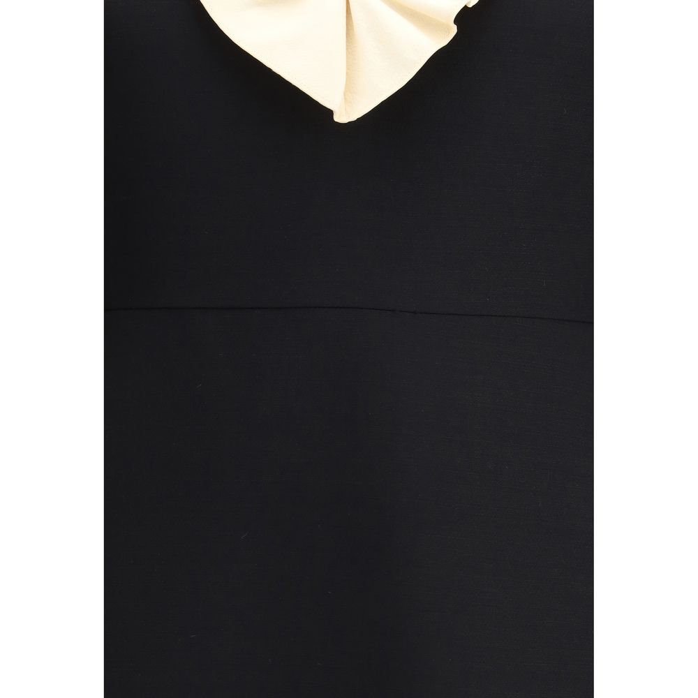 Black Fleece Wool Cocktail Dress