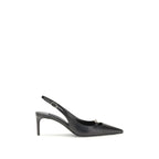 Black Goatskin High Heel Pumps