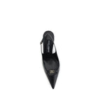 Black Goatskin High Heel Pumps