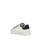 White Calf Leather Bos Taurus Low Top Sneakers