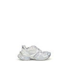 Silver Rubber Athletic Sneakers