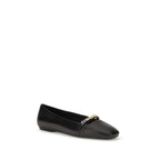 Black Calf Leather Bos Taurus Ballet Flats