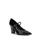Black Calf Leather Bos Taurus High Heel Pumps