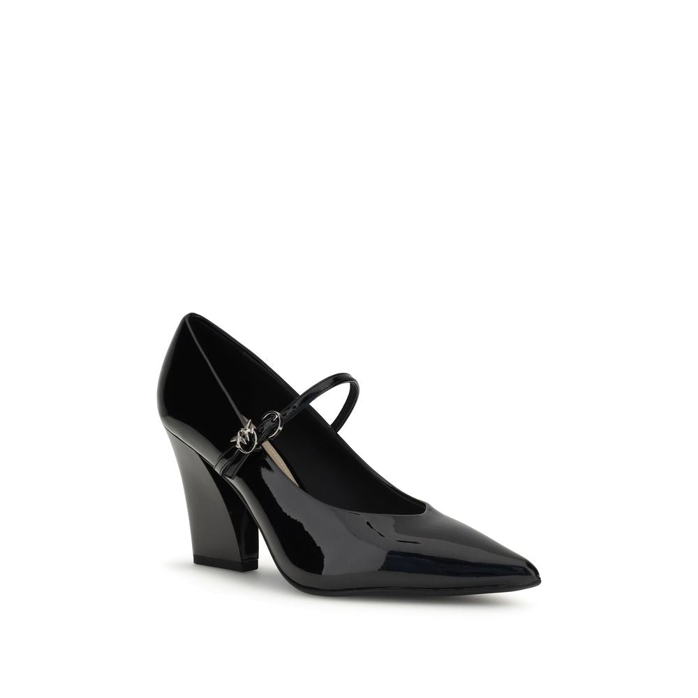 Black Calf Leather Bos Taurus High Heel Pumps